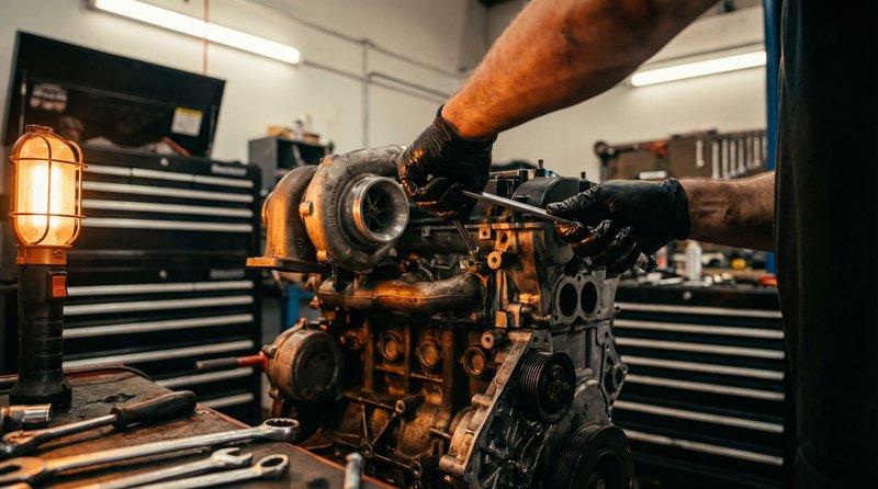 栗子视频修车视频教程：涡轮增压器拆装