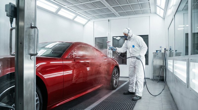 栗子视频短视频：跑车喷漆改色